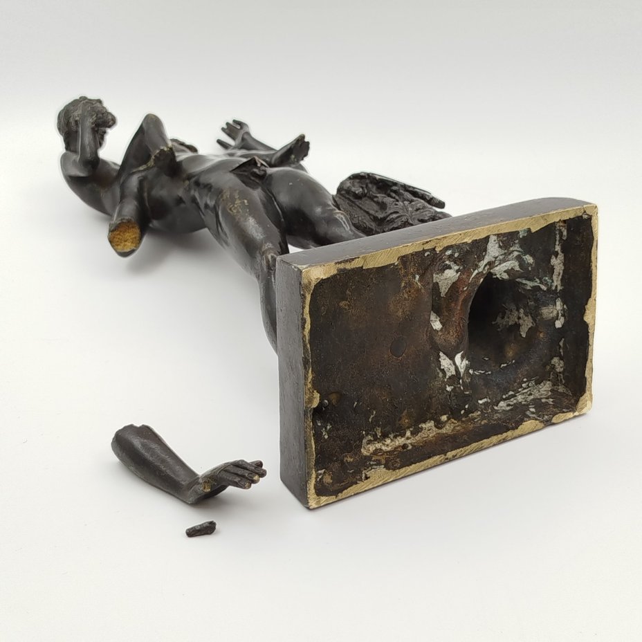 Скульптура "Сатир и младенец Бахус" ("Фавн и Бахус"), по модели литейной мастерской P. Masulli