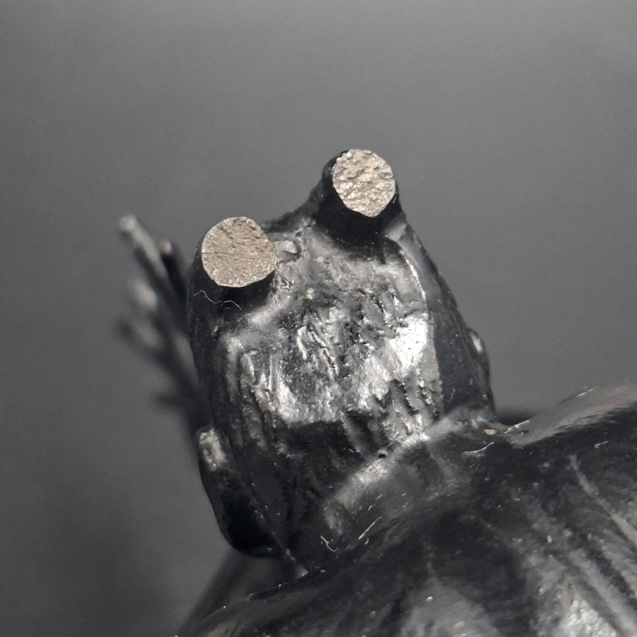 Статуэтка "Чертик" (без рогов), чугун, крашение, Каслинский чугунолитейный завод (Касли), СССР, 1970-1990 гг.