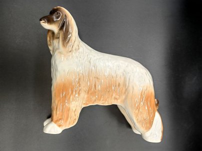 Статуэтка "Афганская борзая" (большая), скульптор П.П. Веселов, Ленинградский фарфоровый завод (ЛФЗ)