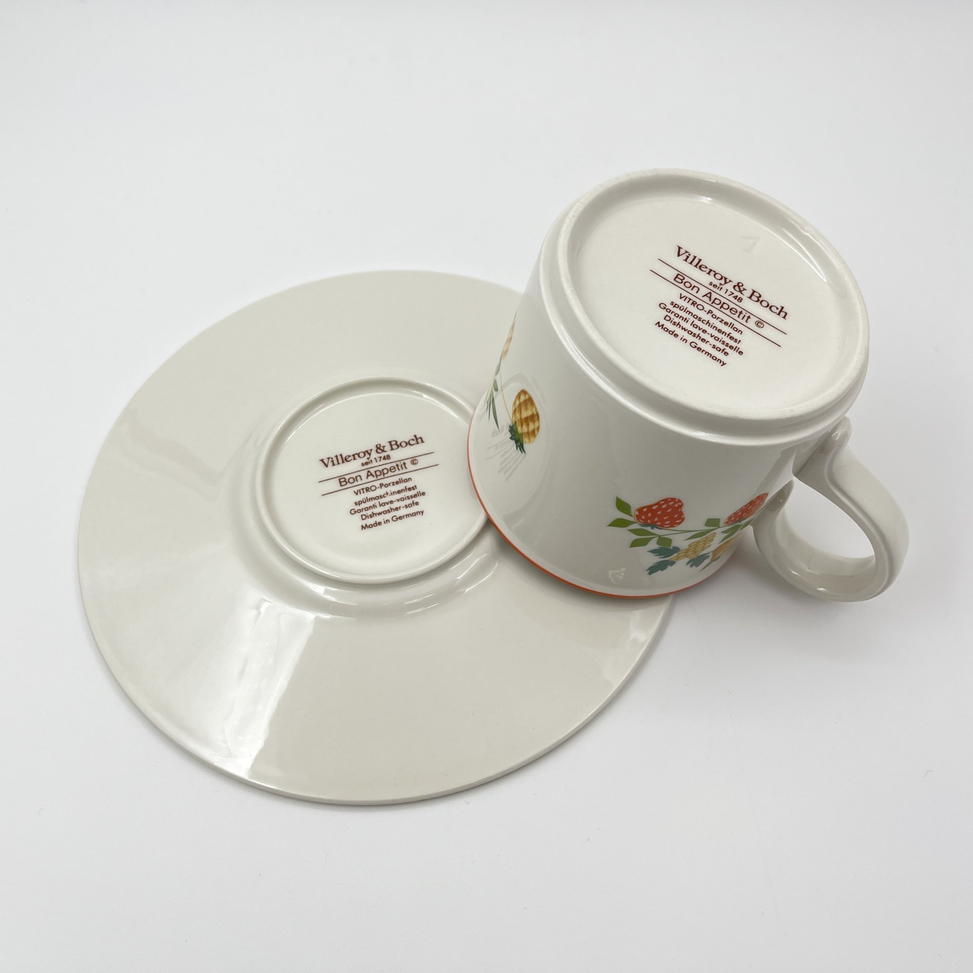 Чайная пара (кружка с блюдцем),  коллекция Bon Appetit, фарфор, vitro, Villeroy & Boch, Villeroy & Boch