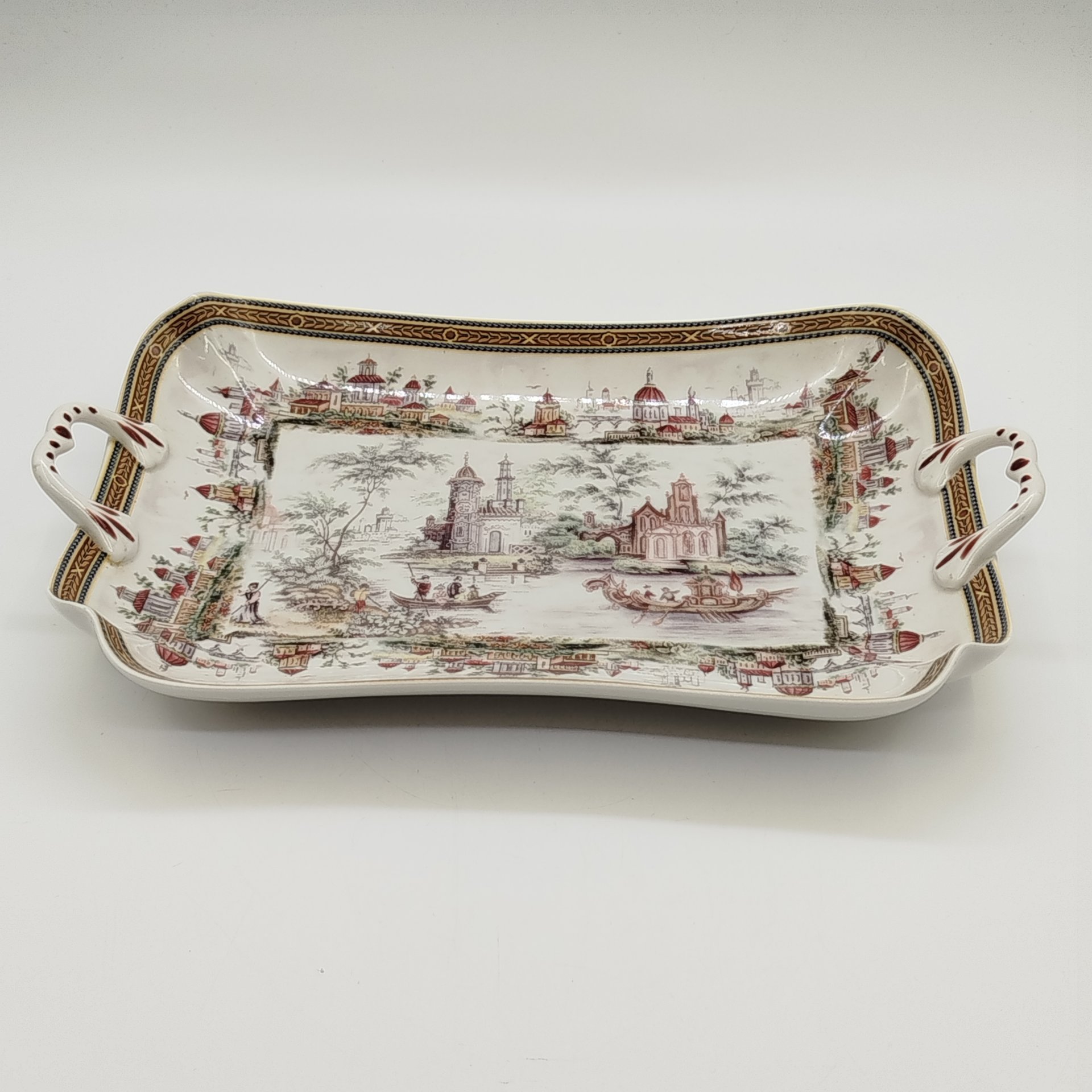 Поднос с изображением речной прогулки, Richmond