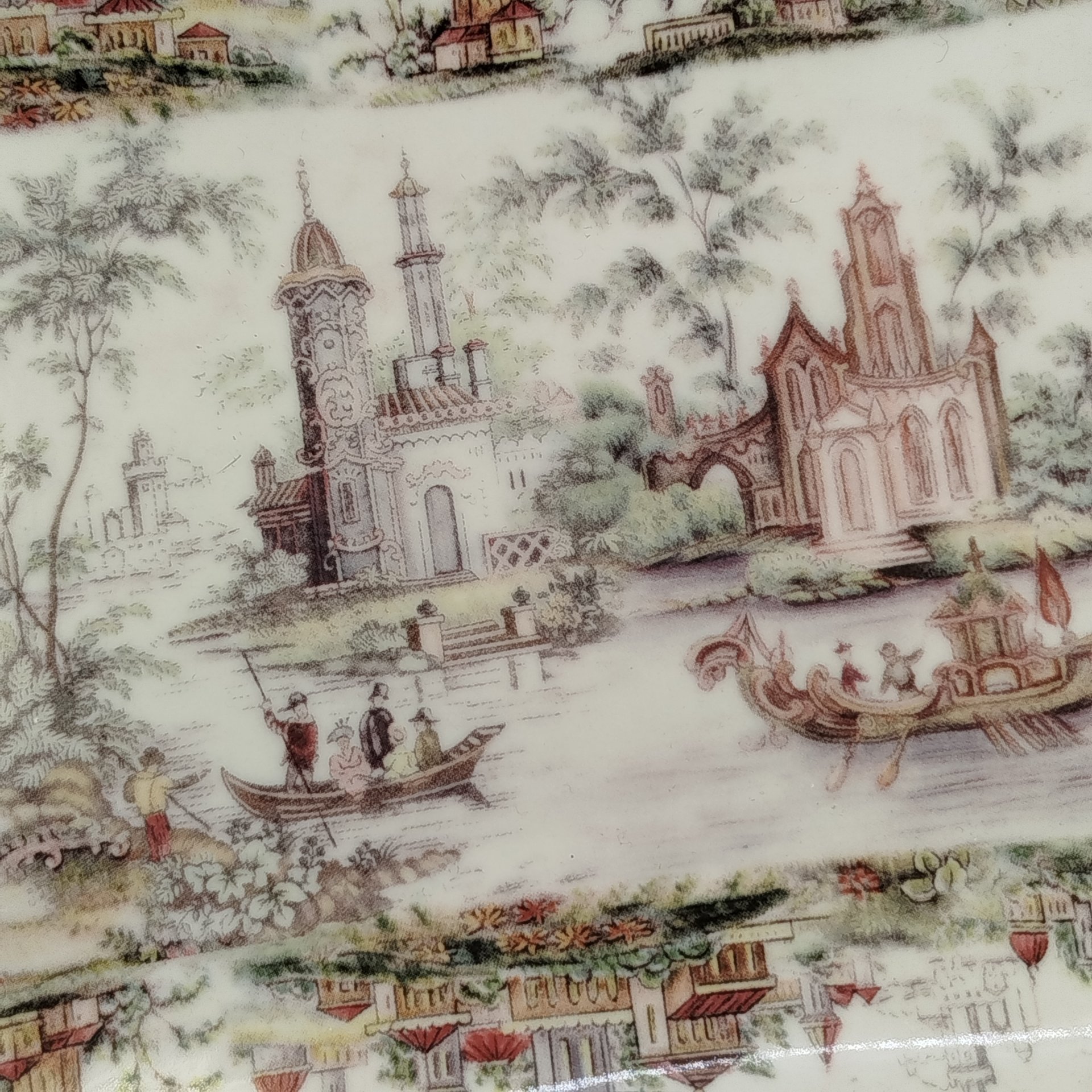 Поднос с изображением речной прогулки, Richmond