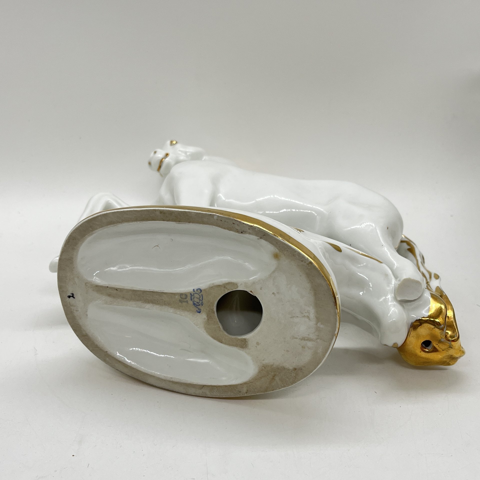 Статуэтка "Конь-огонь", фарфор, золочение, СССР, 1970-1990 гг.