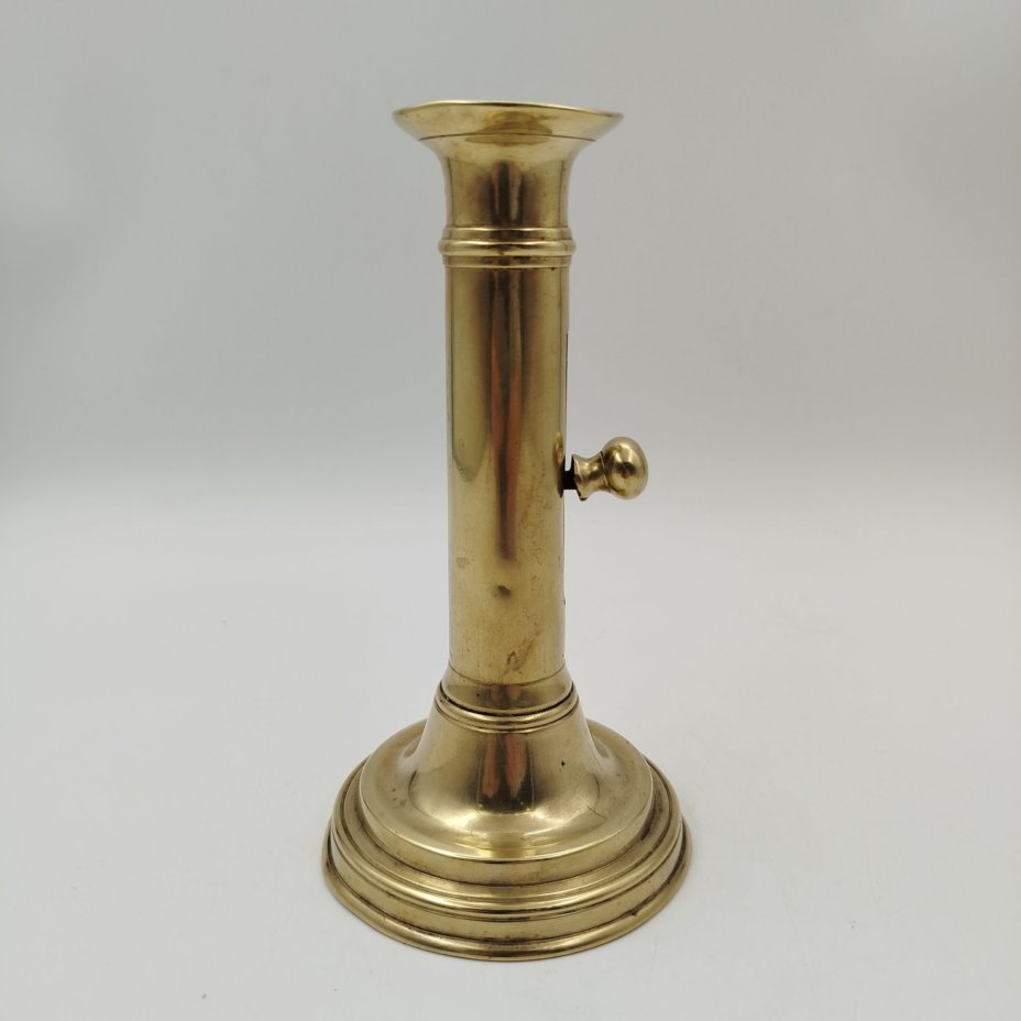 Подсвечник с подъемным механизмом, латунь, литье, Европа, 1950-1980 гг.