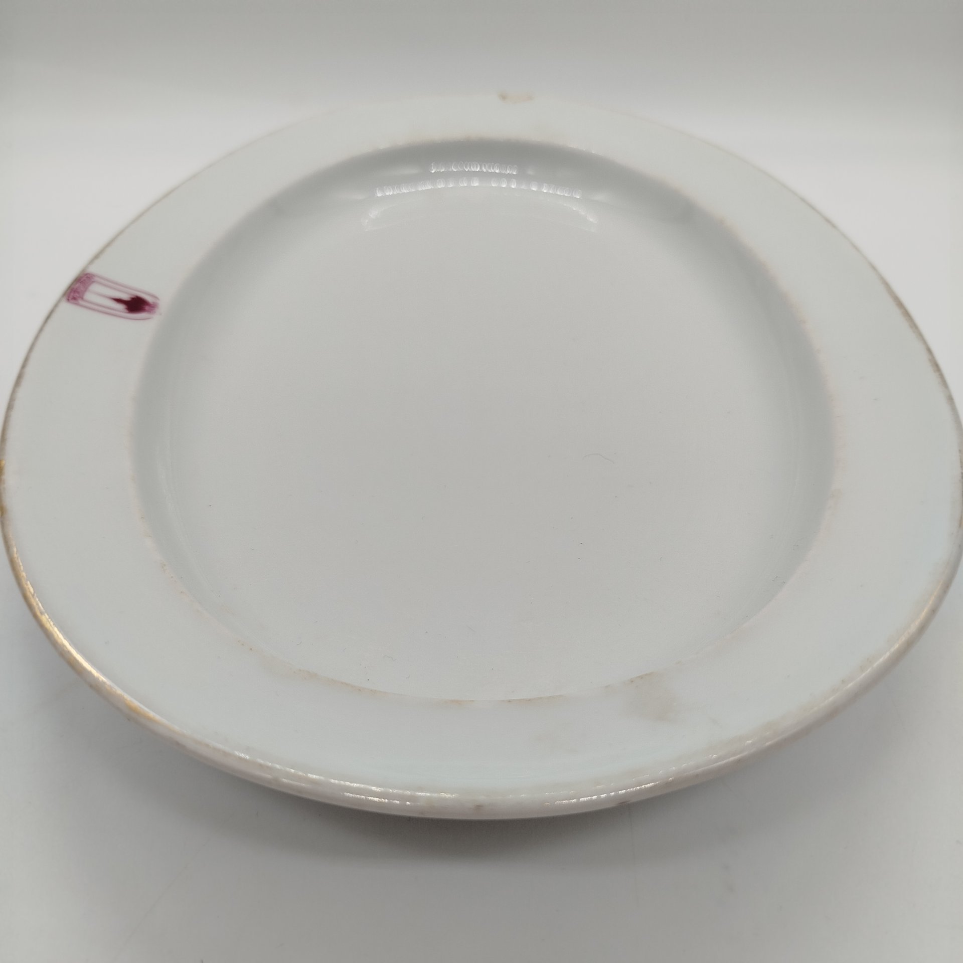 Блюдо с эмблемой ресторана "Метрополь", Ленинградский фарфоровый завод (ЛФЗ)