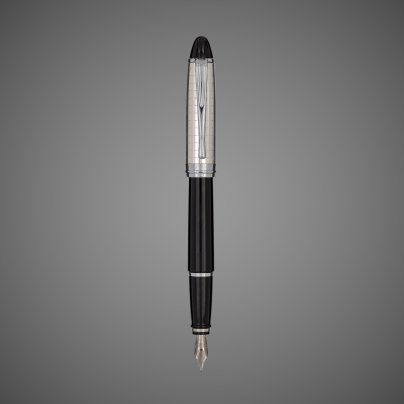 Перьевая ручка Aurora Ipsilon Quadra Black CT, перо — M, в подарочной коробке, Драгметаллы: серебро, смола