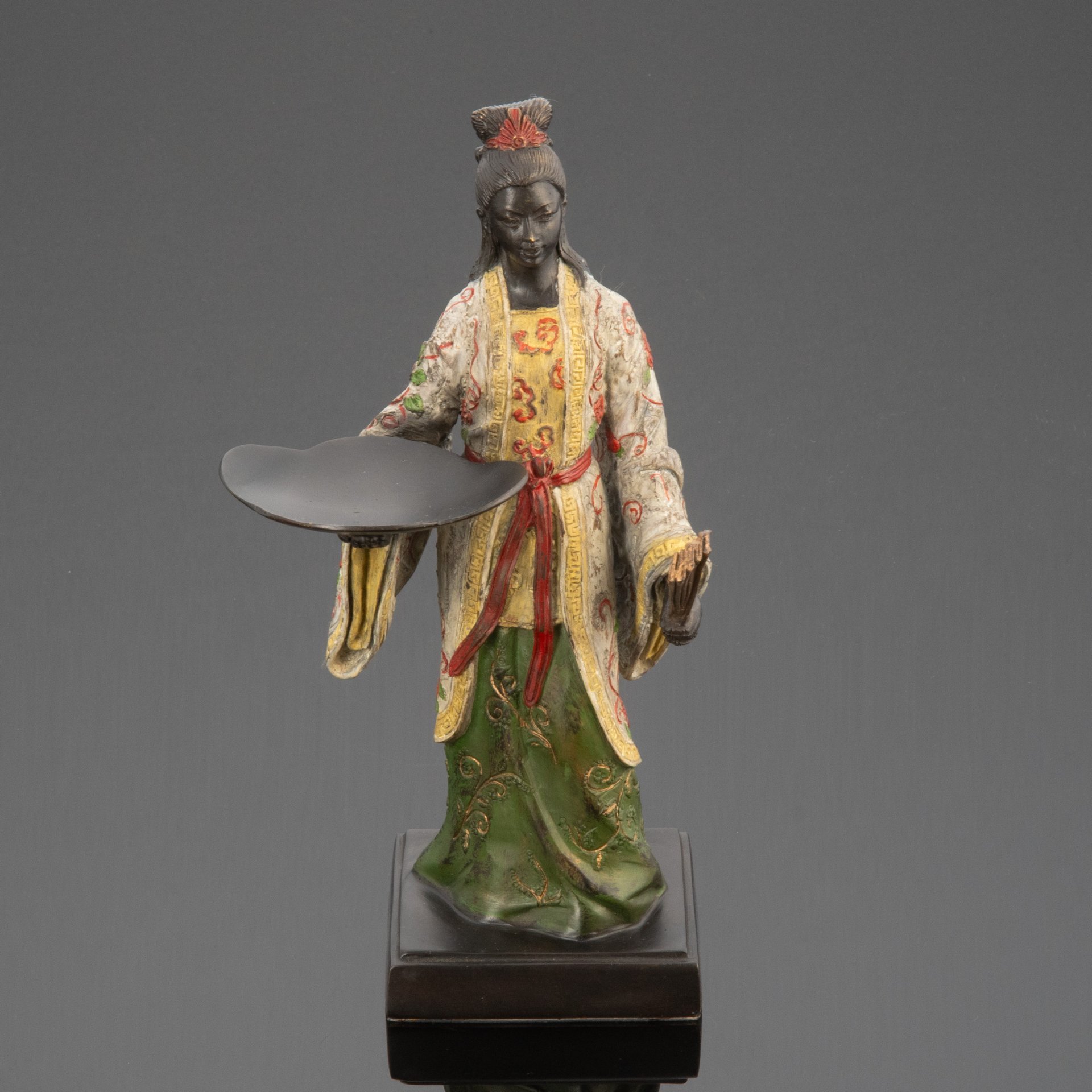 Подсвечник  "Гейша", металл, роспись, Западная Европа, 2000-2010 гг.