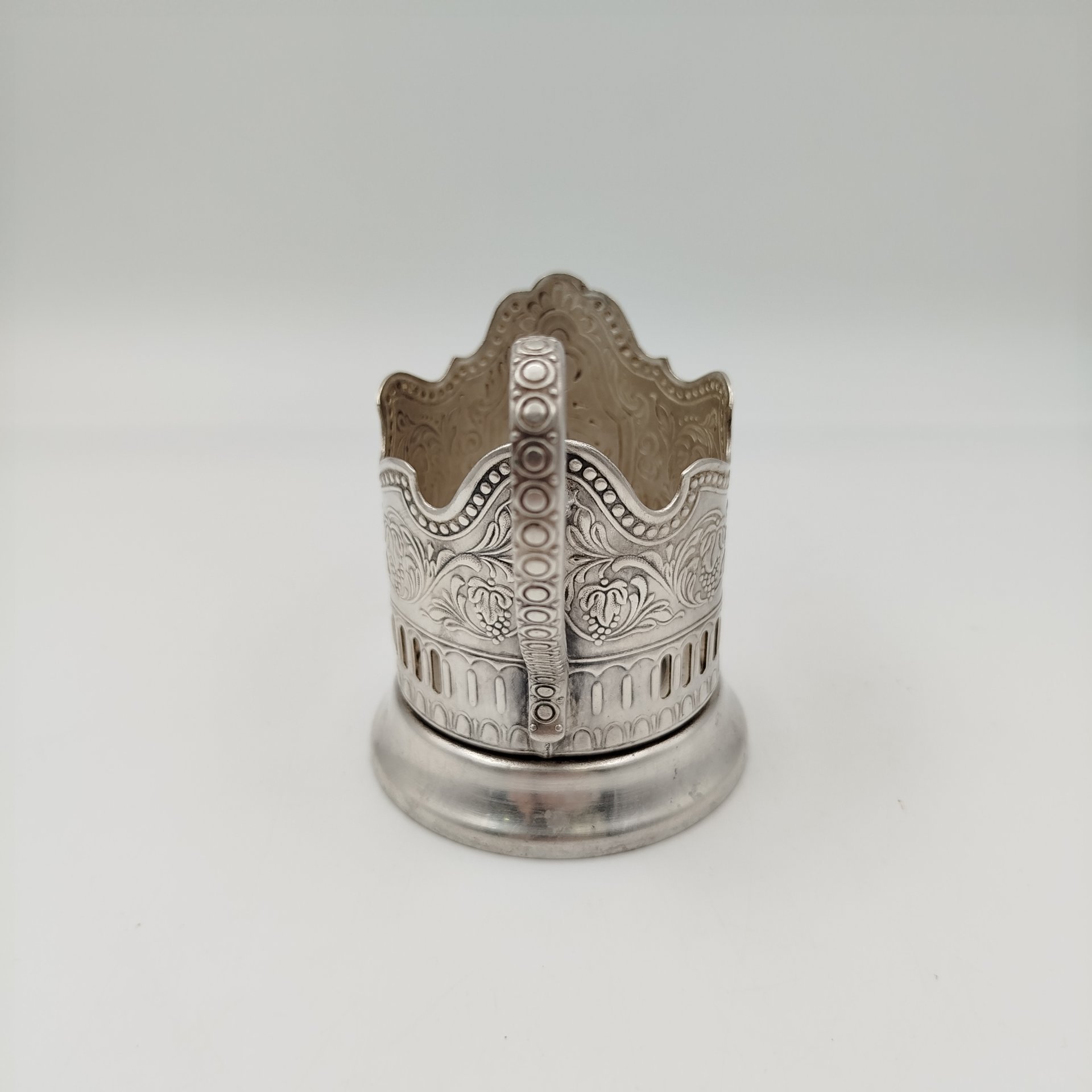 Подстаканник "Советский космос", мНЦ (медь-никель-цинк), Кольчугинский завод цветных металлов, СССР, 1970-1980 гг.