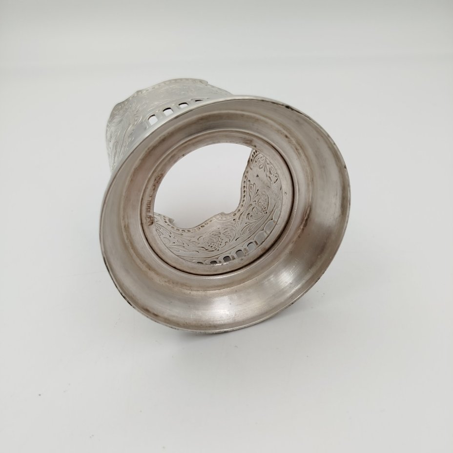 Подстаканник "Советский космос", мНЦ (медь-никель-цинк), Кольчугинский завод цветных металлов, СССР, 1970-1980 гг.