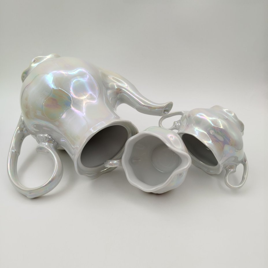 Сервиз кофейный "Галантная сцена" на 6 персон (15 предметов)