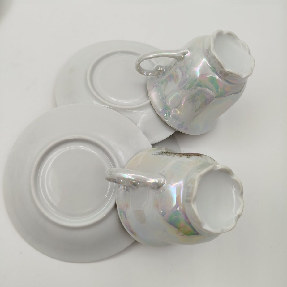 Сервиз кофейный "Галантная сцена" на 6 персон (15 предметов)