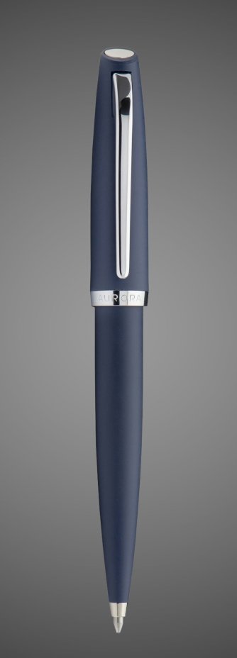 Шариковая ручка Aurora Style Resin Matt Blue CT, в подарочной коробке, Лаки и смолы: смола, хром