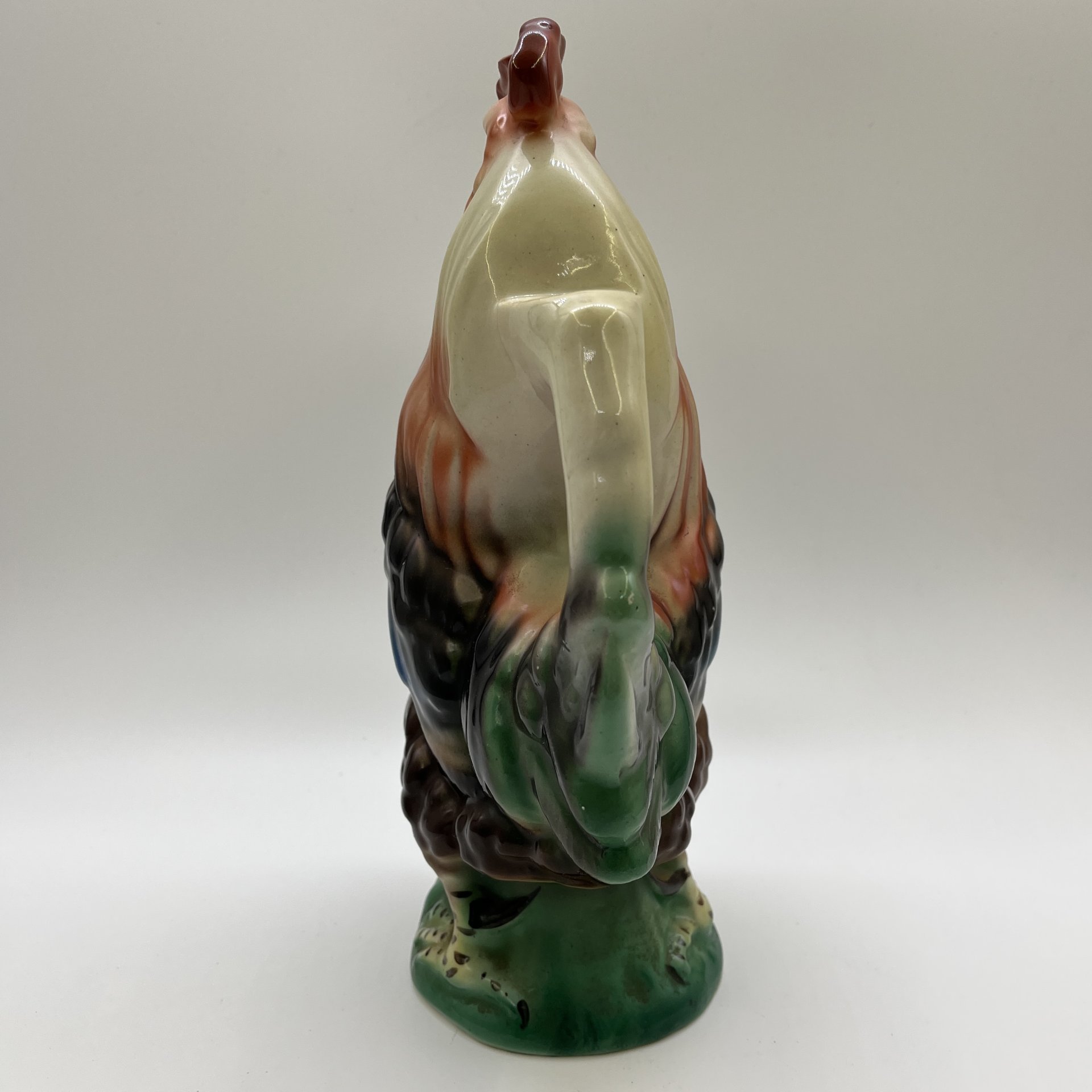 Штоф (графин) "Петух", фаянс, цветные поливы, Кировский фаянсовый завод, СССР, 1957-1965 гг.