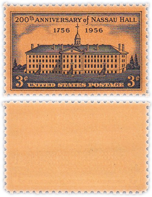 США 3 цента 1956 "200 лет Нассау-холл"
