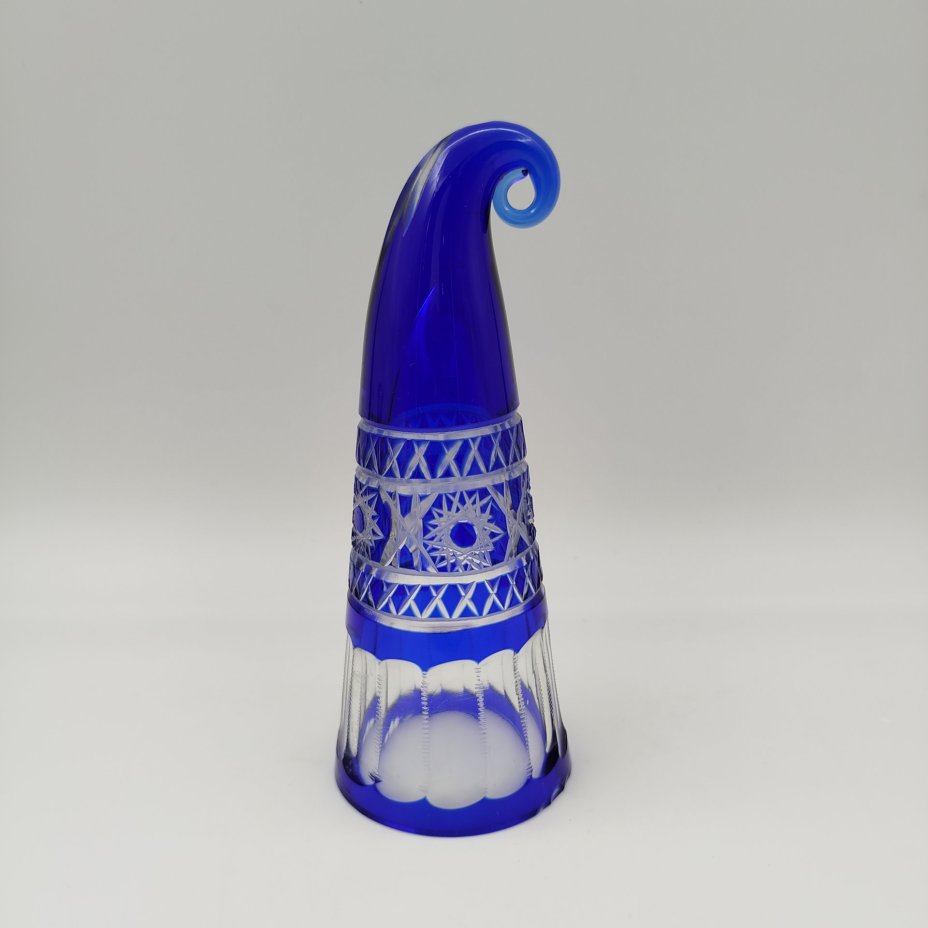 Рог изобилия (кубок для вина), стекло, алмазная грань, СССР, 1980-1990 гг.