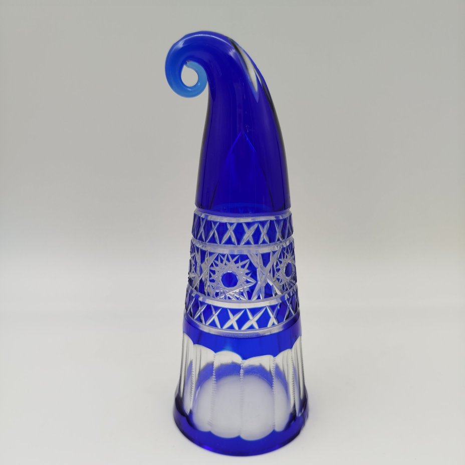 Рог изобилия (кубок для вина), стекло, алмазная грань, СССР, 1980-1990 гг.