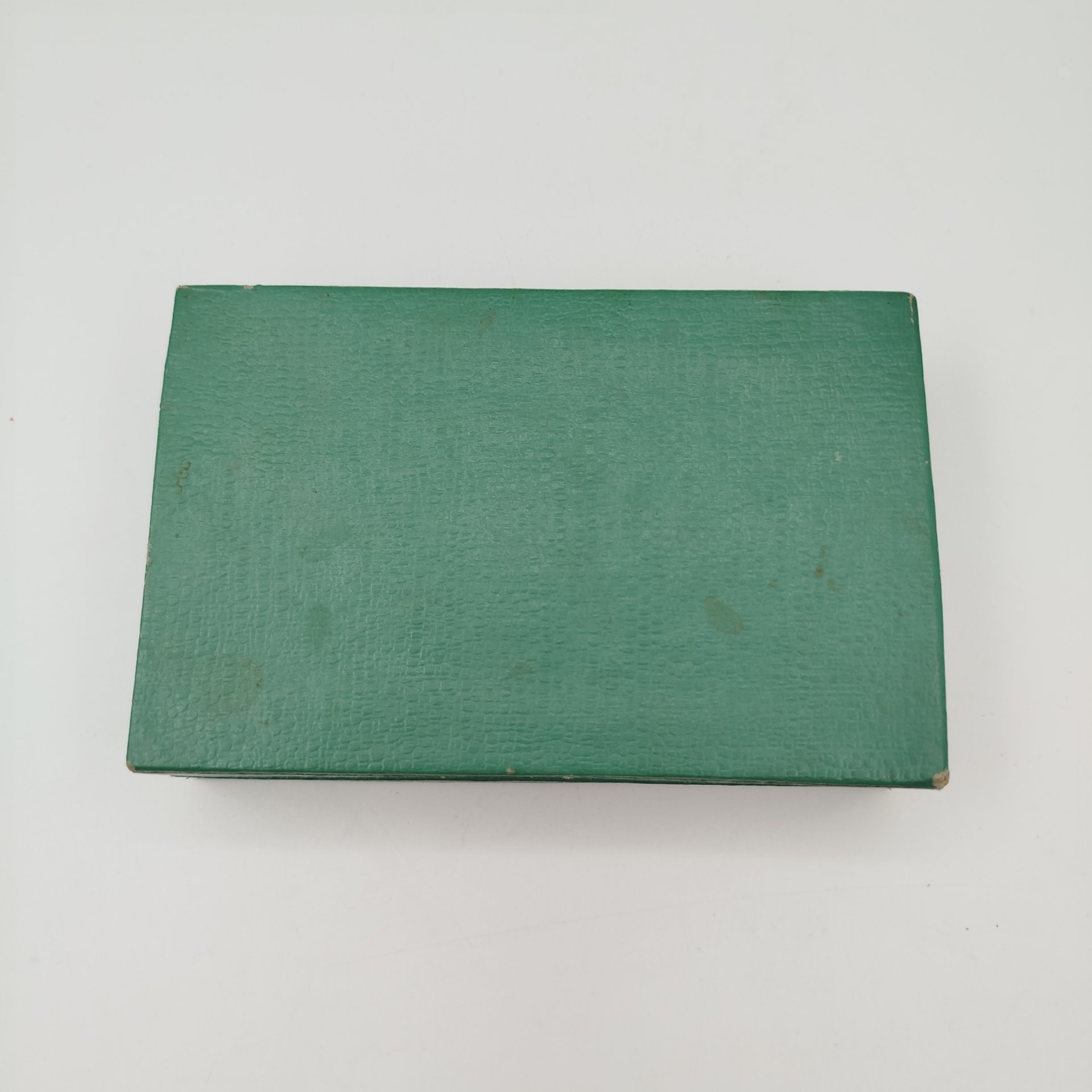 Набор чайных ложек "Волга" в оригинальной упаковке на 6 персон, мНЦ (медь-никель-цинк), картон, Красносельский ювелирный завод, СССР, 1960-1970 гг.