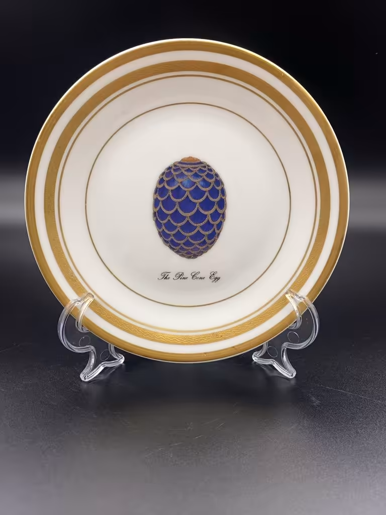 Блюдце "Сосновая шишка", Faberge Limoges France