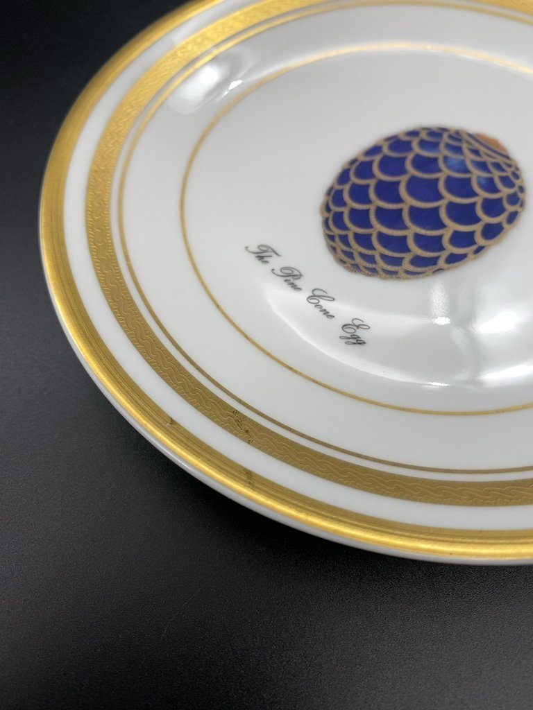 Блюдце "Сосновая шишка", Faberge Limoges France