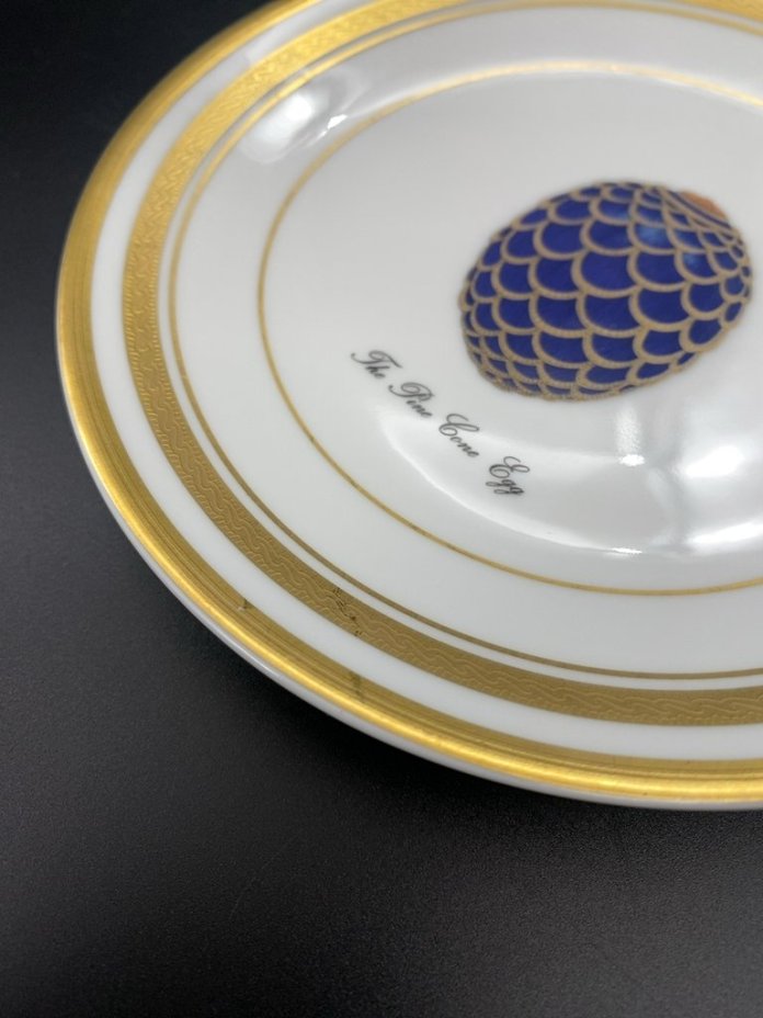 Блюдце "Сосновая шишка", Faberge Limoges France