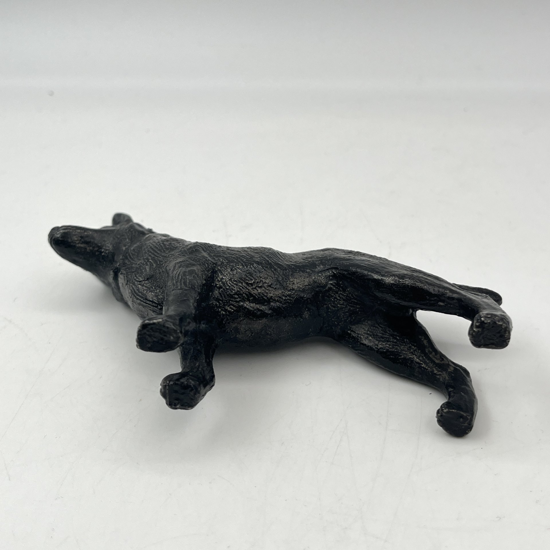 Статуэтка "Овчарка", чугун, крашение, Российская Федерация, 1990-2000 гг.