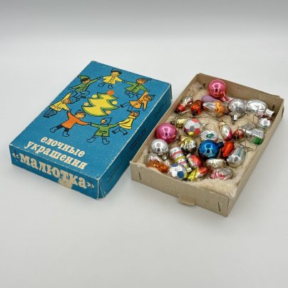 Набор елочных игрушек "Малютка №:6" (27 игрушек из 43), Московский завод ёлочных украшений