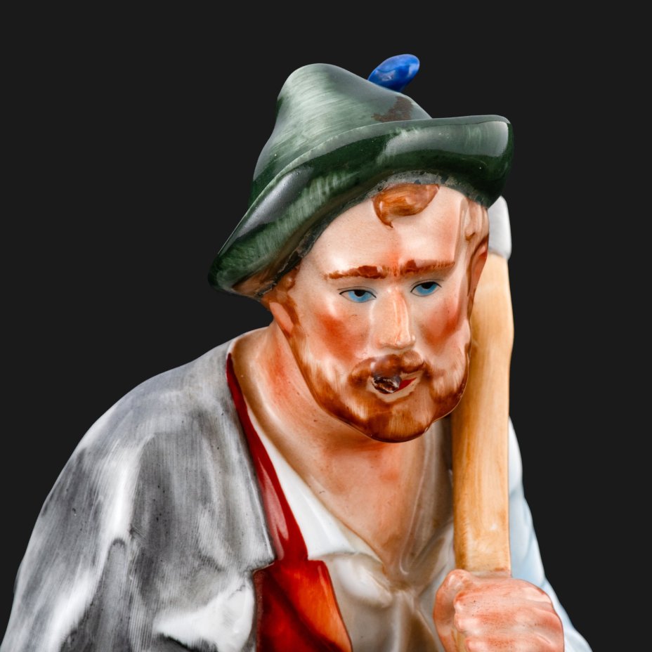 Статуэтка "Дровосек", Gerold Porzellan Bavaria