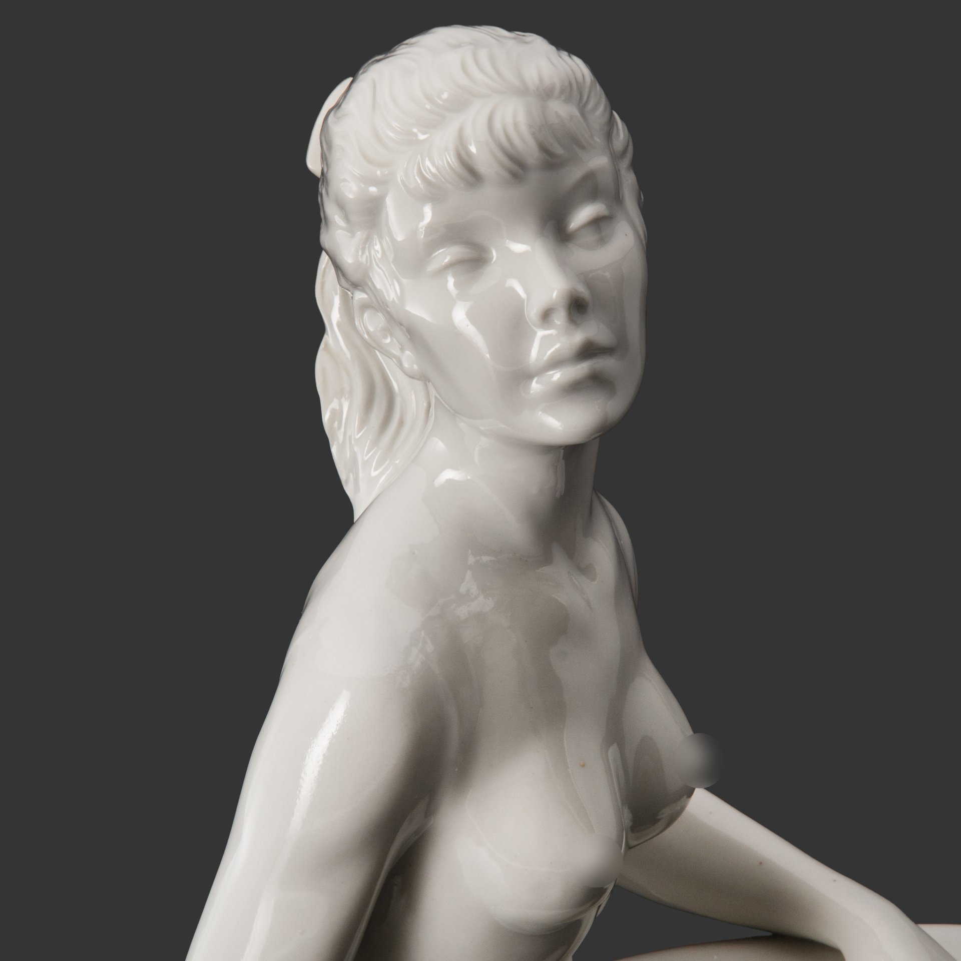 Статуэтка "Обнажённая", автор Kurt Steiner (Курт Штайнер), фарфор, Германия, 1930-1960 гг.