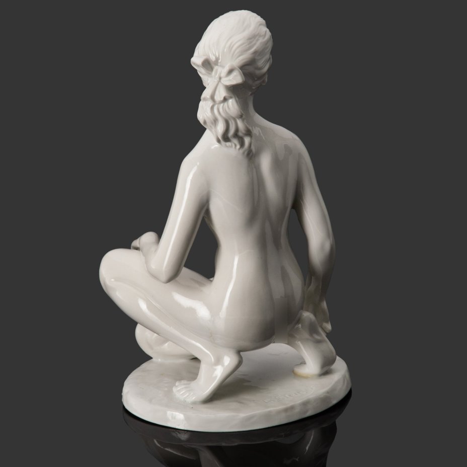 Статуэтка "Обнажённая", автор Kurt Steiner (Курт Штайнер), фарфор, Германия, 1930-1960 гг.