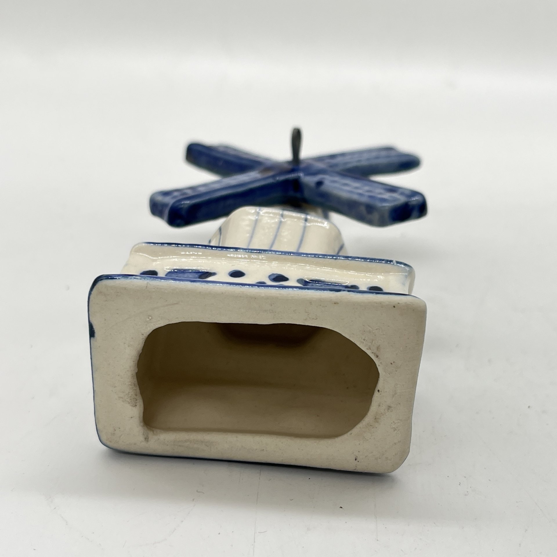 Статуэтка "Ветряная мельница" с подвижными лопастями, фарфор, роспись, Delfts Blauw, Нидерланды, 1980-2010 гг.