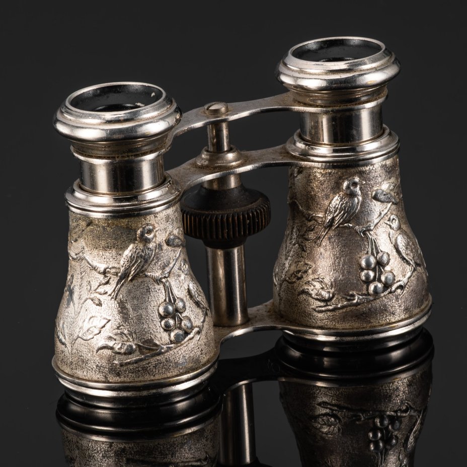 Бинокль театральный с декором в виде птиц на ветках