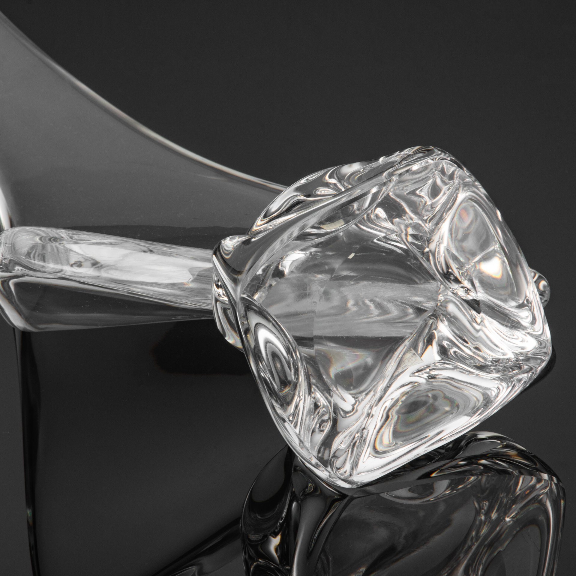 Скульптура большая "Парусник", хрусталь, Daum, Франция, 1970-1990 гг.