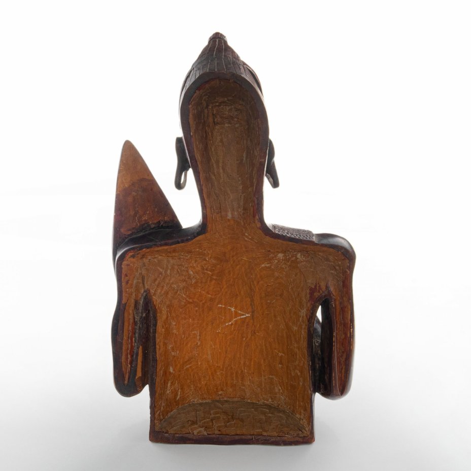 Скульптура "Воин Масаи", дерево, резьба, тонировка, Африка, 1990-2000 гг.