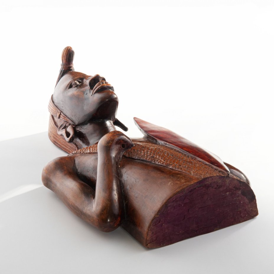 Скульптура "Воин Масаи", дерево, резьба, тонировка, Африка, 1990-2000 гг.