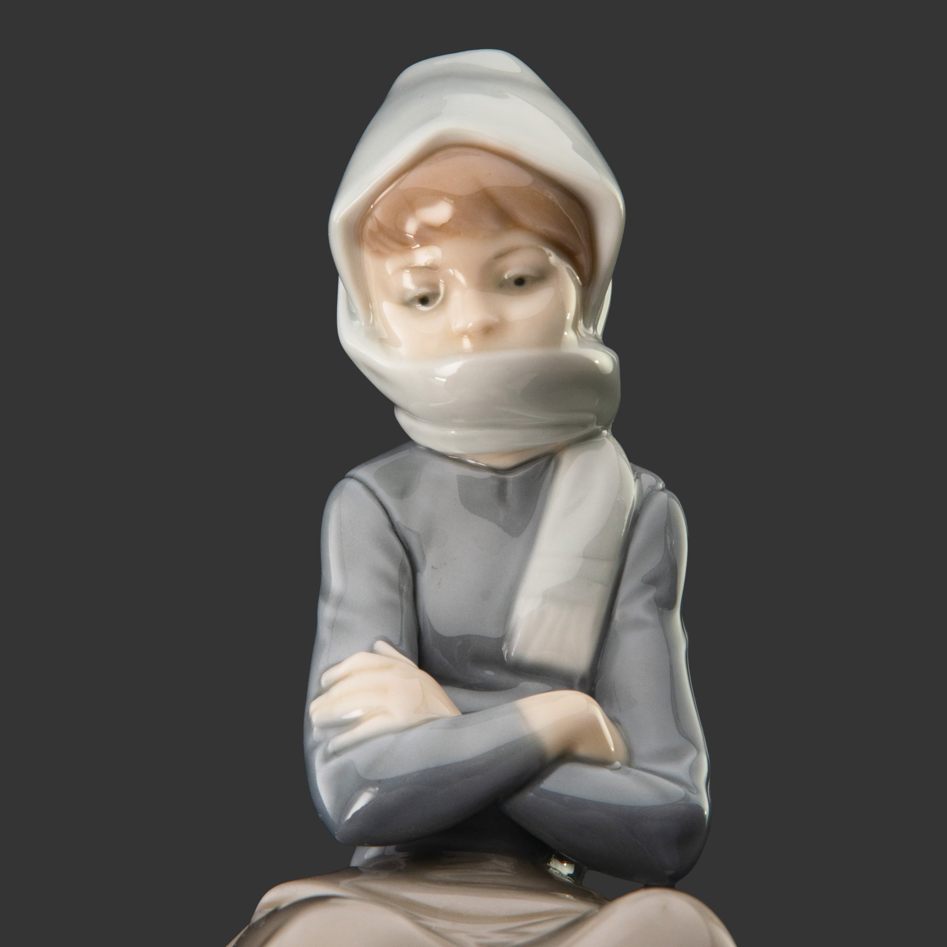 Статуэтка "Девочка с утятами", фарфор, роспись, Lladro, Испания, 1974-1990 гг.