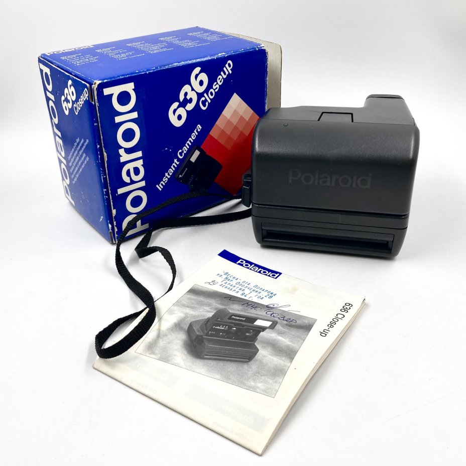 Фотоаппарат мгновенной съемки "Polaroid 636 Closeup"  (полароид) в оригинальной коробке с инструкцией, Polaroid