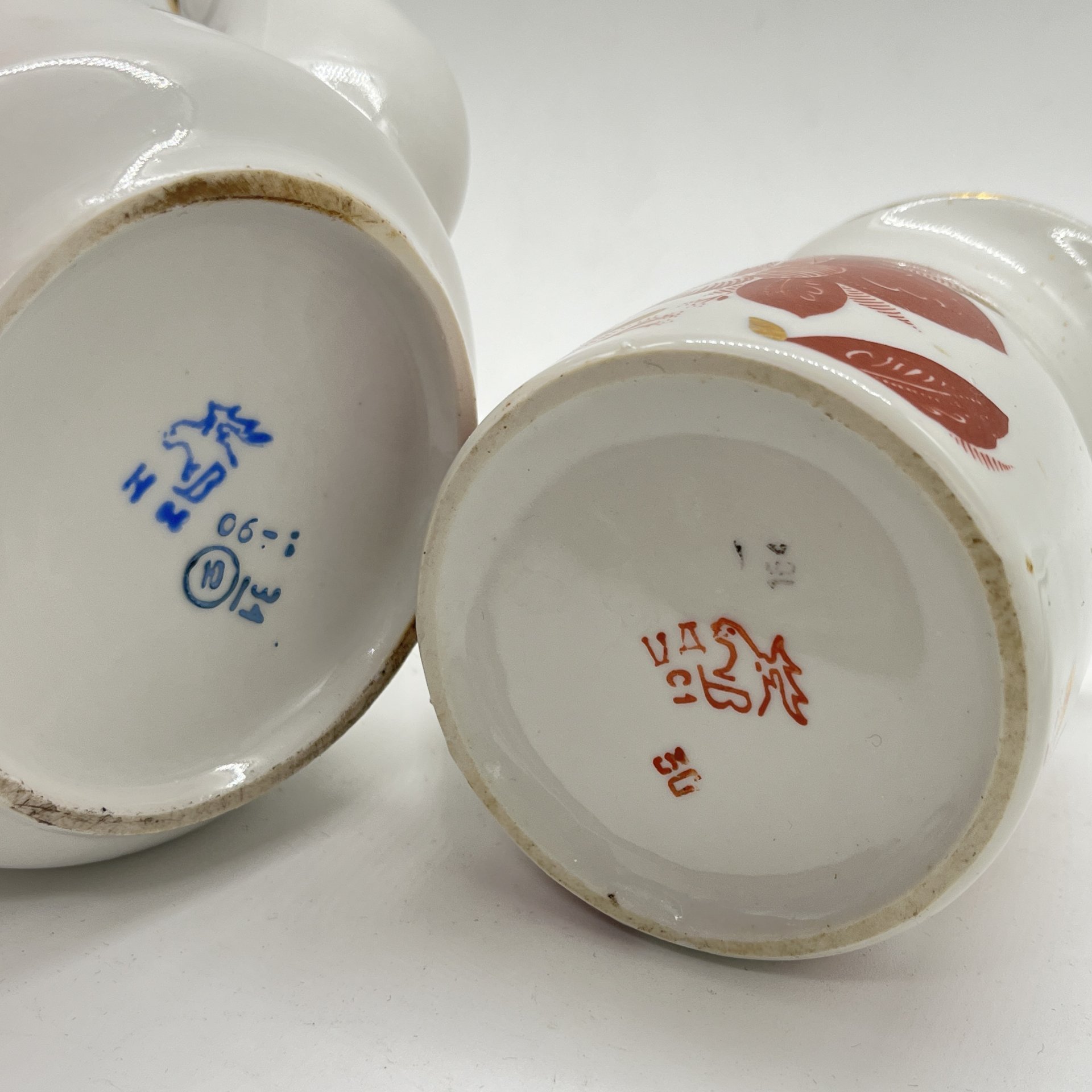 Набор из чайника и молочника с декором в виде роз (подбор), фарфор, деколь, золочение, Дмитровский фарфоровый завод (ДФЗ Вербилки), СССР, 1970-1990 гг.