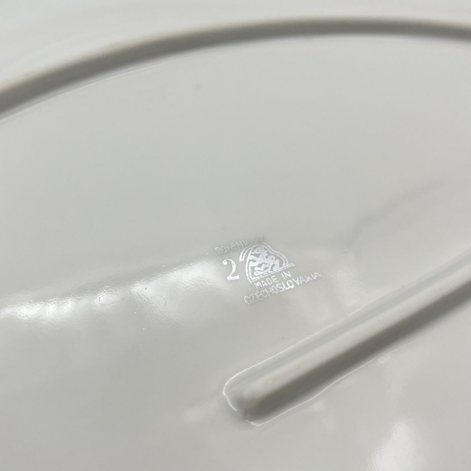 Набор из 3-х сервировочных блюд "Мейсенский букет", фарфор, деколь, золочение, Bohemia (Neurohlau), Чехословакия, 1970-1990 гг.