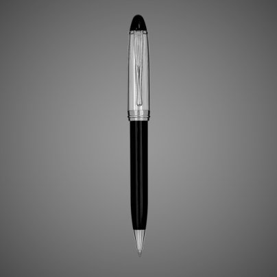 Шариковая ручка Aurora Ipsilon black CT, в подарочной коробке, Драгметаллы: серебро, смола