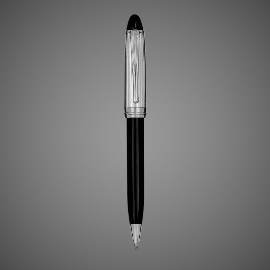 Шариковая ручка Aurora Ipsilon black CT, в подарочной коробке, Драгметаллы: серебро, смола
