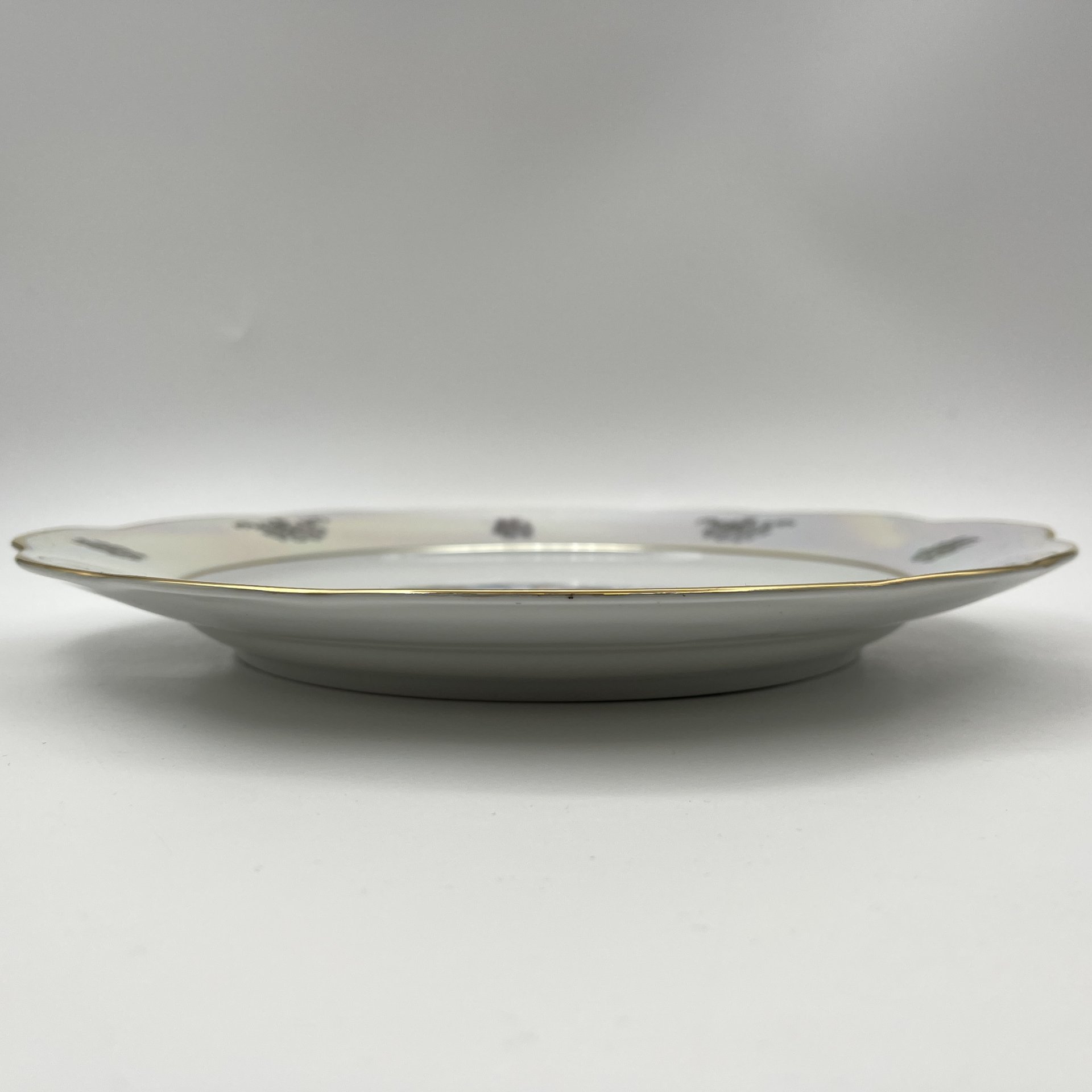 Блюдо "Мадонна", фарфор, деколь, люстр, золочение, Kahla, ГДР, 1967-1987 гг.