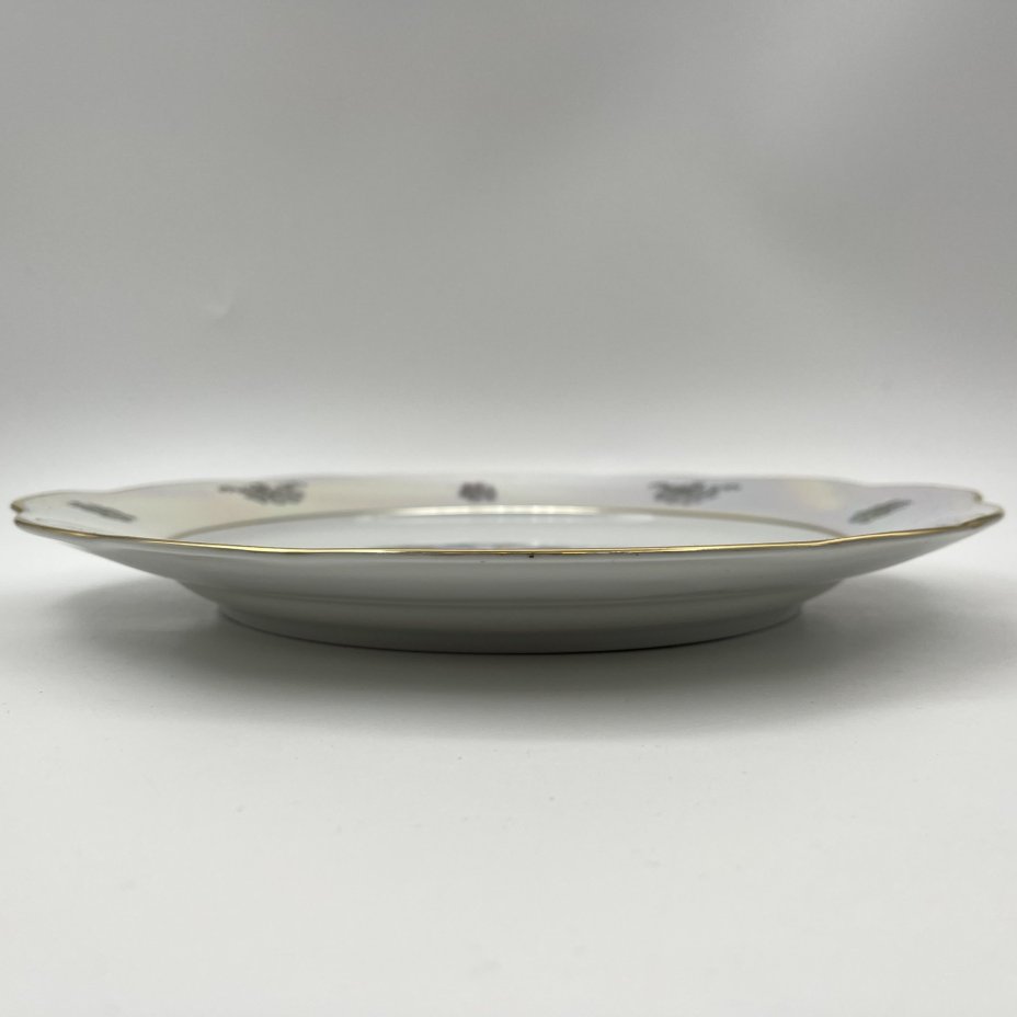 Блюдо "Мадонна", фарфор, деколь, люстр, золочение, Kahla, ГДР, 1967-1987 гг.