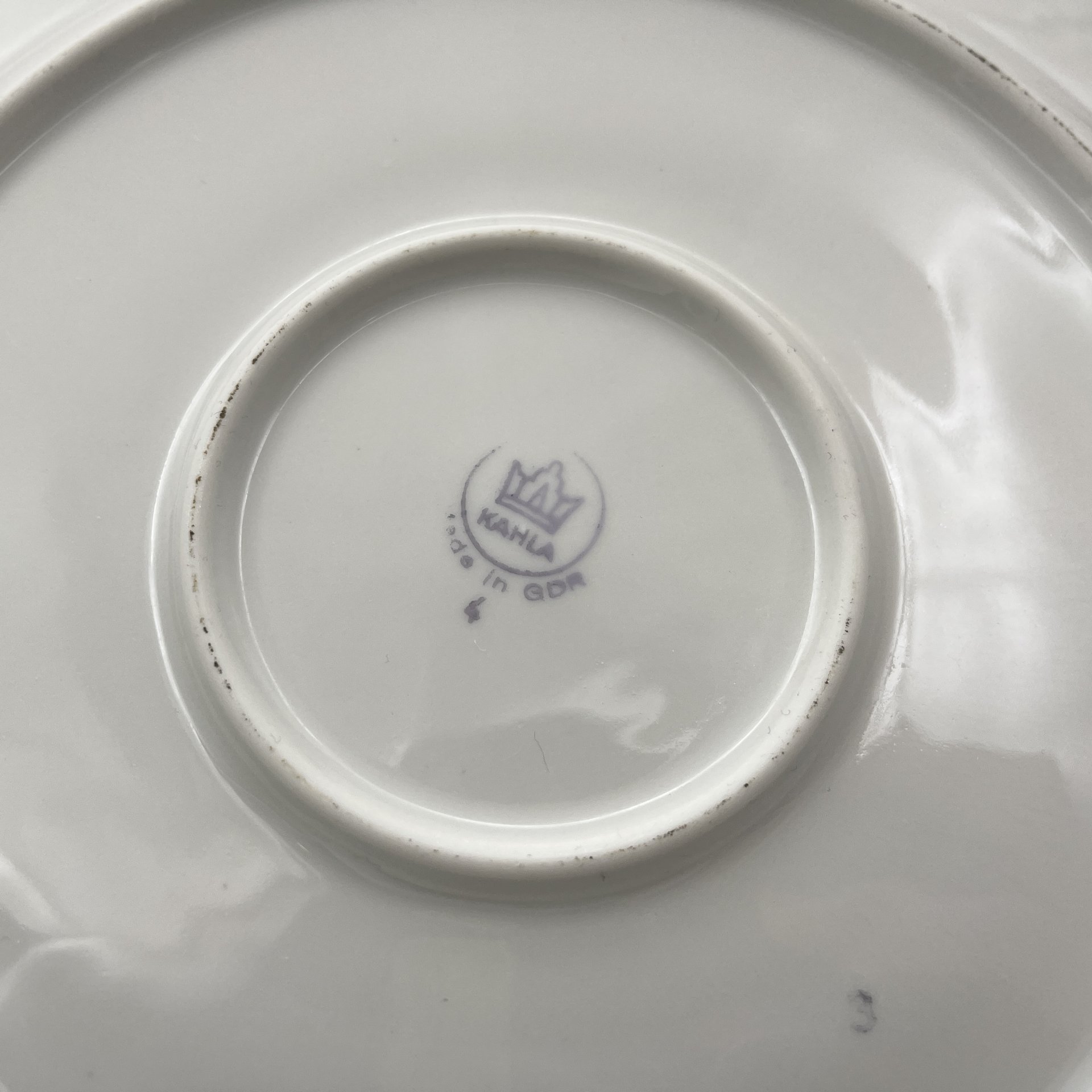 Блюдо "Мадонна", фарфор, деколь, люстр, золочение, Kahla, ГДР, 1967-1987 гг.