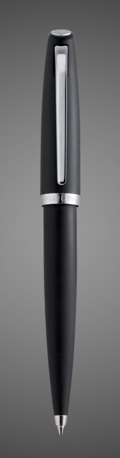 Шариковая ручка Aurora Style Resin Matt black CT, в подарочной коробке, Лаки и смолы: смола, хром