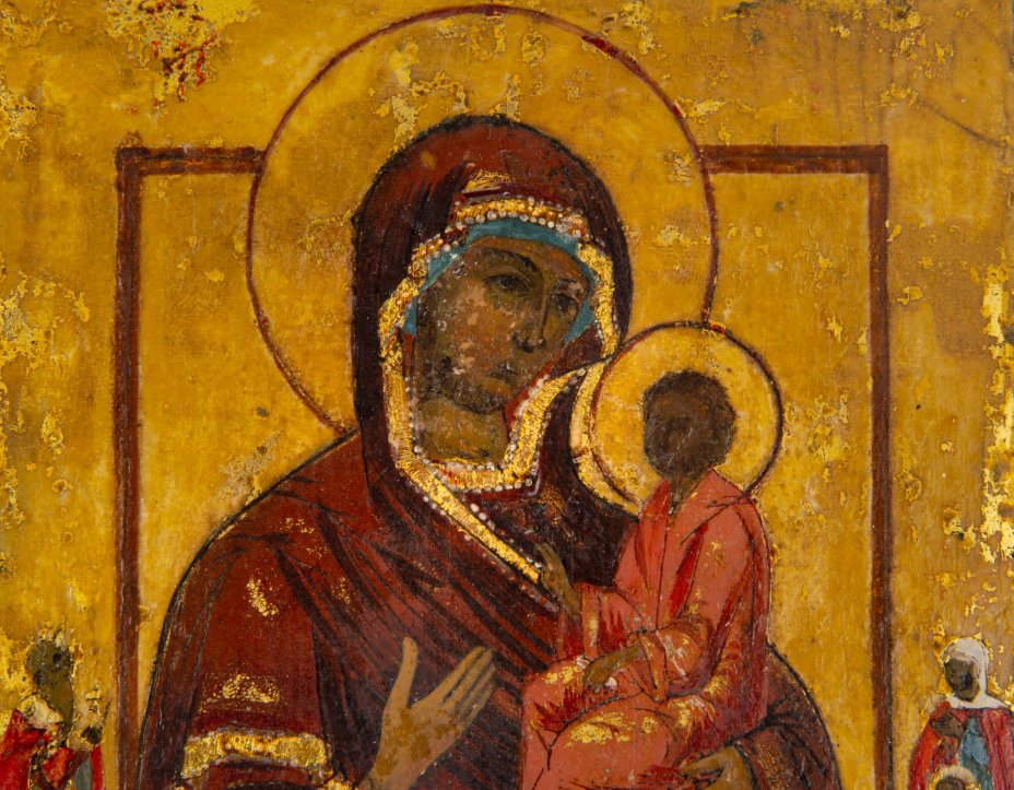 Икона "Смоленская Божия Матерь", дерево, темпера, Российская Империя, 1850-1890 гг.