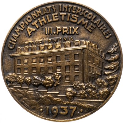 Медаль "Чемпионат по легкой атлетике во Франции 1937"