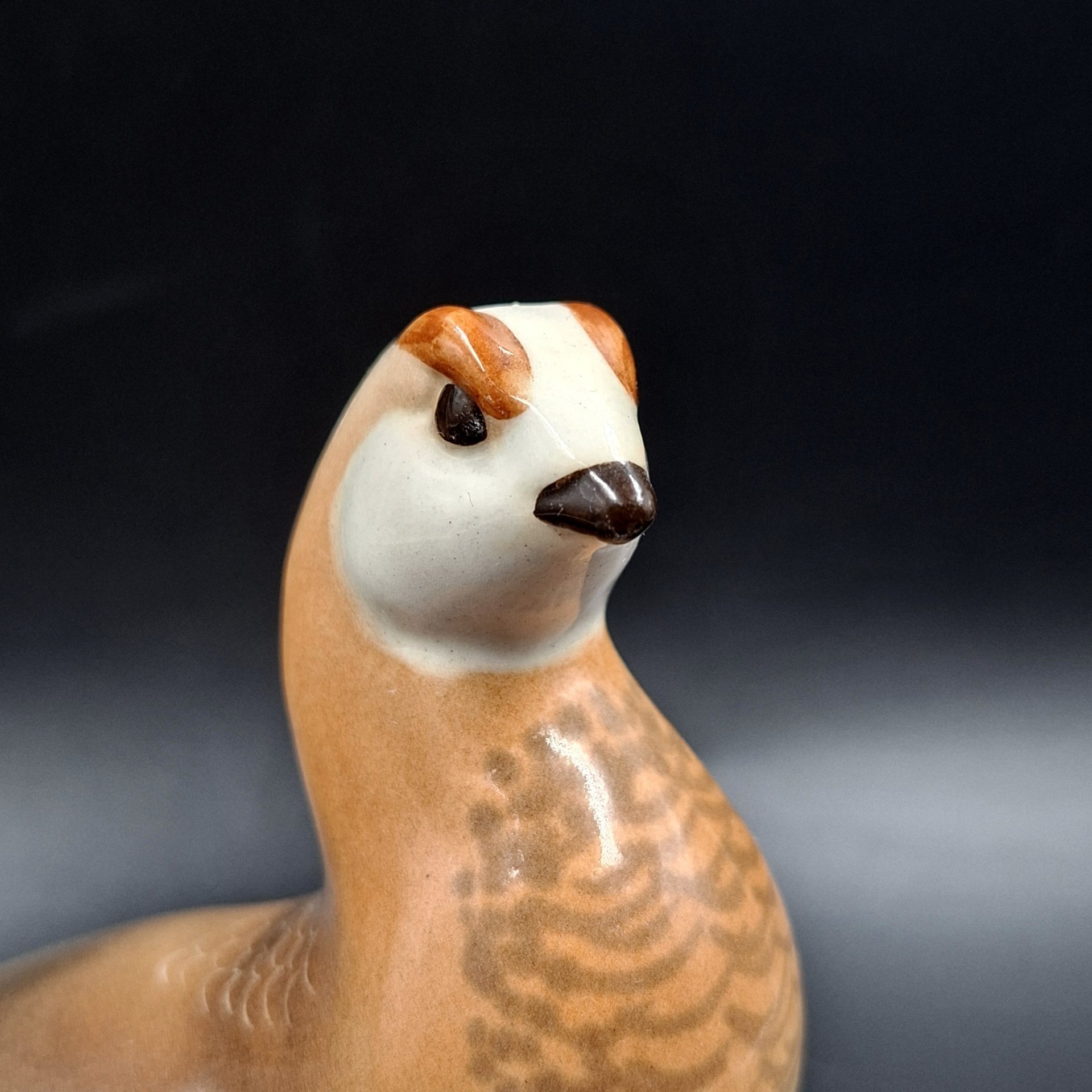 Статуэтка "Куропатка", скульптор П.П. Веселов, фарфор, роспись, Ленинградский фарфоровый завод (ЛФЗ), СССР, 1970-1992 гг.