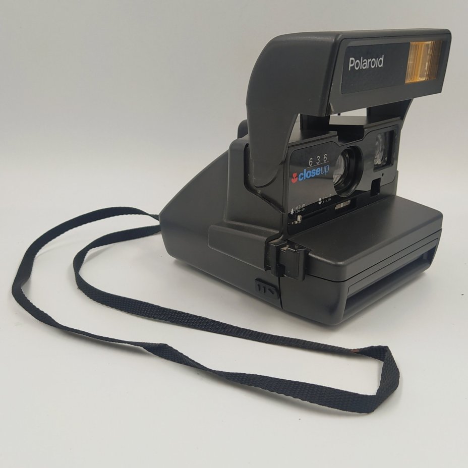 Фотоаппарат "Polaroid 636 Close Up" (без коробки), пластик, металл, Polaroid, Великобритания, 1988-2000 гг.