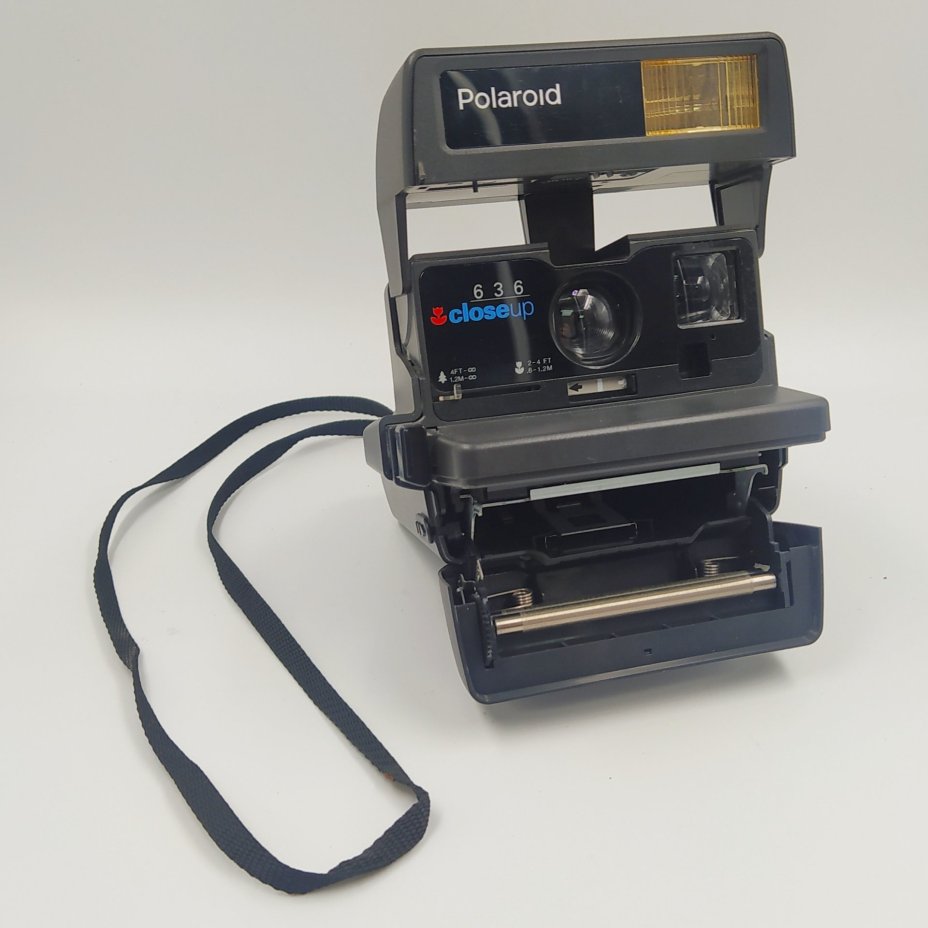 Фотоаппарат "Polaroid 636 Close Up" (без коробки), пластик, металл, Polaroid, Великобритания, 1988-2000 гг.