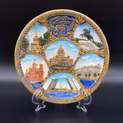 Тарелка настенная "Санкт-Петербург"